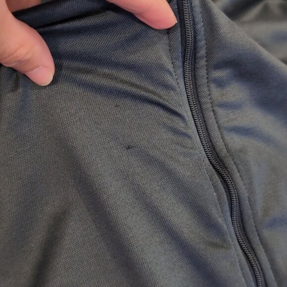 NIKE GOLF Track Jacket Dri Fit Full Zip High Collar Criss Cross Teal Athletic - Picture 13 of 13